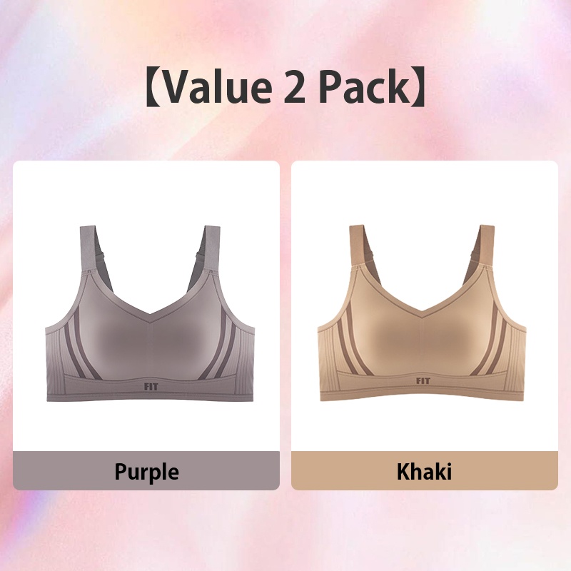VEIMIA Sports Style Full Coverage Minimizer Bra Seamless Cloud Sense Comfortable Support