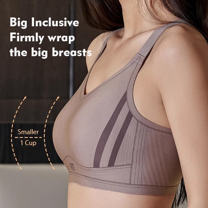 Sports Style Full Coverage Minimizer Bras Seamless Cloud Sense Ultra Comfortable Support For Yoga VEIMIA