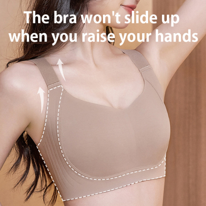 Ultra Thin Seamless Plus Size Minimizing Bra W-shaped Support Prevent Sagging Breast Smooth Back Fat VEIMIA