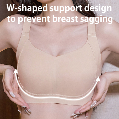 Ultra Thin Seamless Plus Size Minimizing Bras W-shaped Support Prevent Sagging Smooth Back Fat VEIMIA