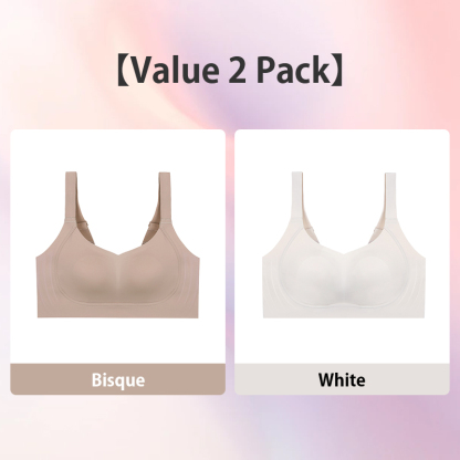 2 Pieces Thin Seamless Plus Size Minimizing Bras W-shaped Support Prevent Sagging Breast Smooth Back Fat VEIMIA