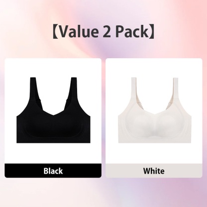 2 Pieces Thin Seamless Plus Size Minimizing Bras W-shaped Support Prevent Sagging Breast VEIMIA