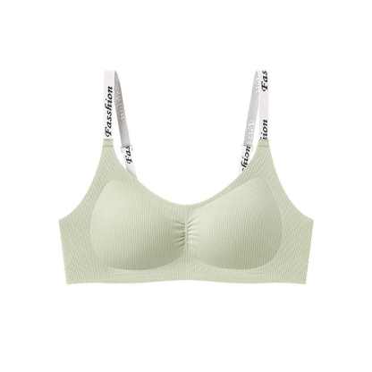 Seamless Wireless Bra Stylish Shoulder Strap Comfort Support VEIMIA