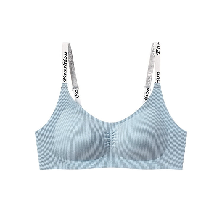 Seamless Wireless Bras Stylish Shoulder Straps Comfort Support To Create Rounded Bust VEIMIA