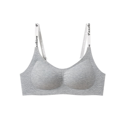 Seamless Wireless Bra Stylish Shoulder Straps Comfort Support Create Rounded Bust VEIMIA