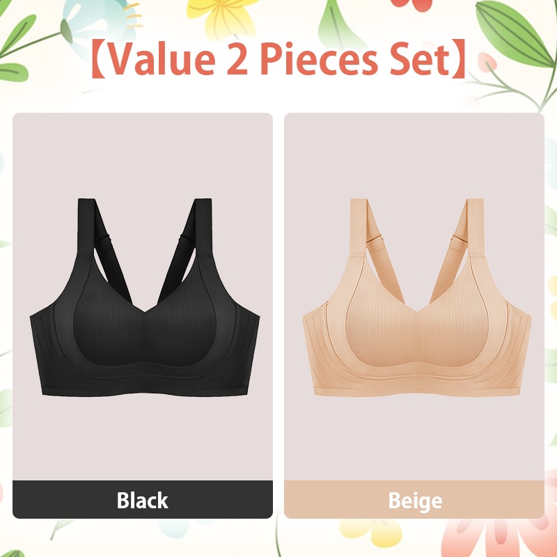 Seamless Comfortable Supportive Wireless Bra Fixed Cup For Lift Saggy Breasts VEIMIA
