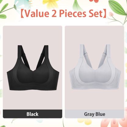 VEIMIA Seamless Comfortable Supportive Wireless Bra Fixed Cup Lift Up Saggy Breasts
