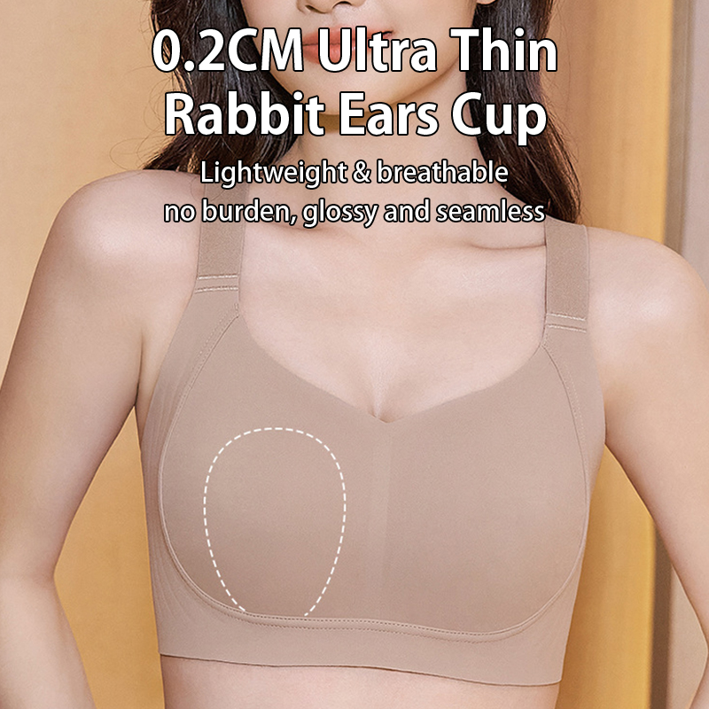 Seamless Shaping Support Bra with Wide Back