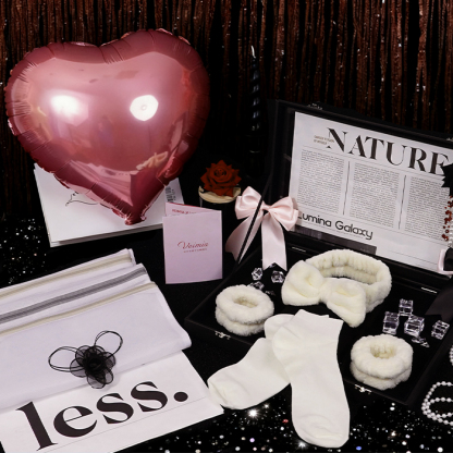 Wash Laundry Bag & Cotton Socks or Arm Sleeves & Skincare Headband Wristband Set VEIMIA