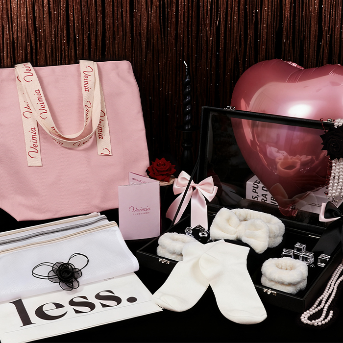 Wash Laundry Bag & Cotton Socks & Skincare Headband Wristband Set & Canvas Tote Bag VEIMIA 