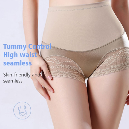 Hot Style Silky High Waist Shaping Underwear Tummy Tucking Panties VEIMIA