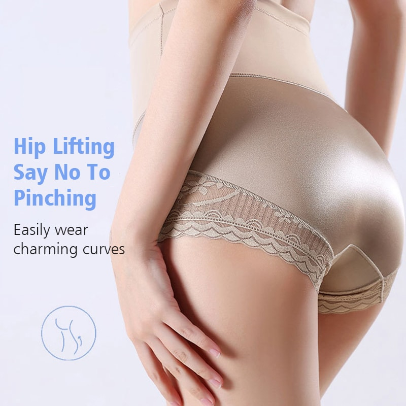 Hot Style Silky High Waist Shaping Underwear Tummy Tucking Panties Lift Hip VEIMIA