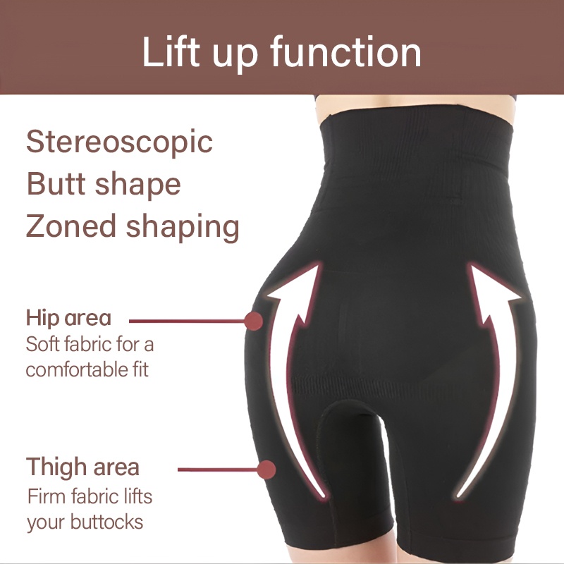 Lift Up Butt & Tummy Control Body Shaper, High-Waist, Easy Take On & Off Comfortable No Pressure VEIMIA 