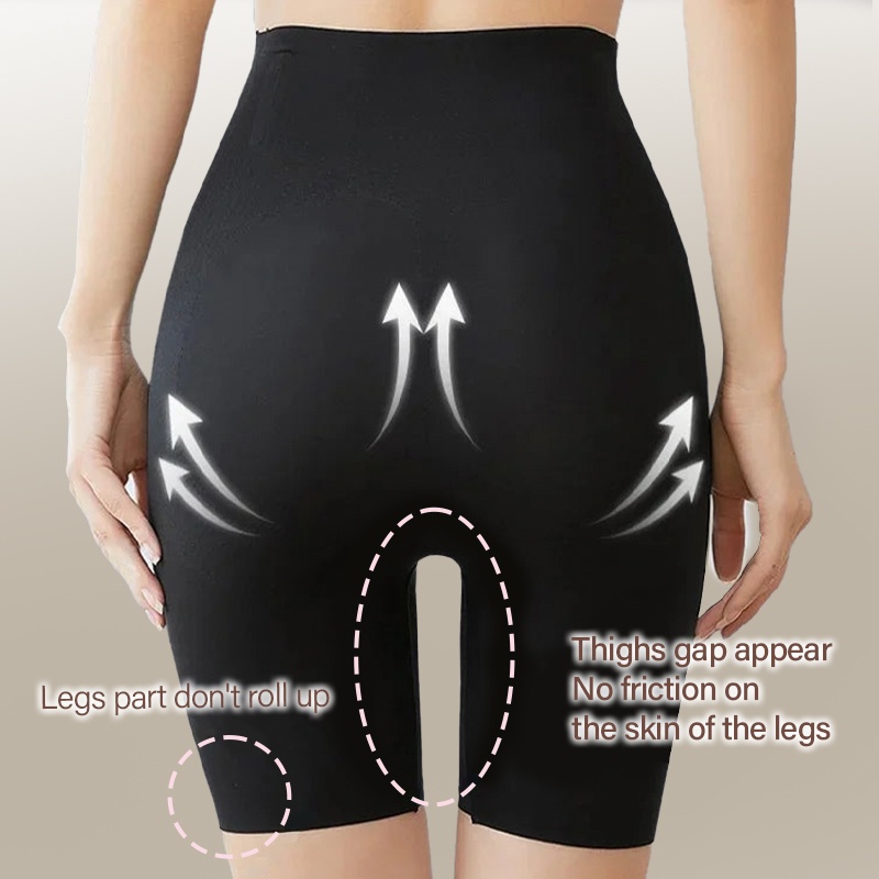 Comfortable No-Pressure & Easy Take On & Off Shapewear Shorts, High-Waist Tummy Control VEIMIA