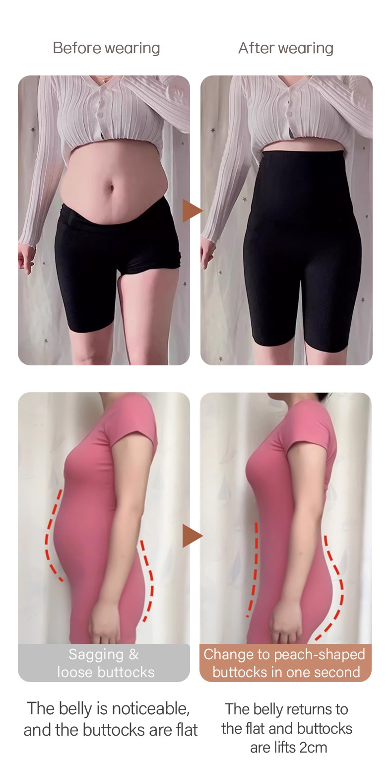 Tummy Control High-Waist Shapewear, Lift Up Butt & Easy Take On & Off, Super Comfortable No Pressure VEIMIA