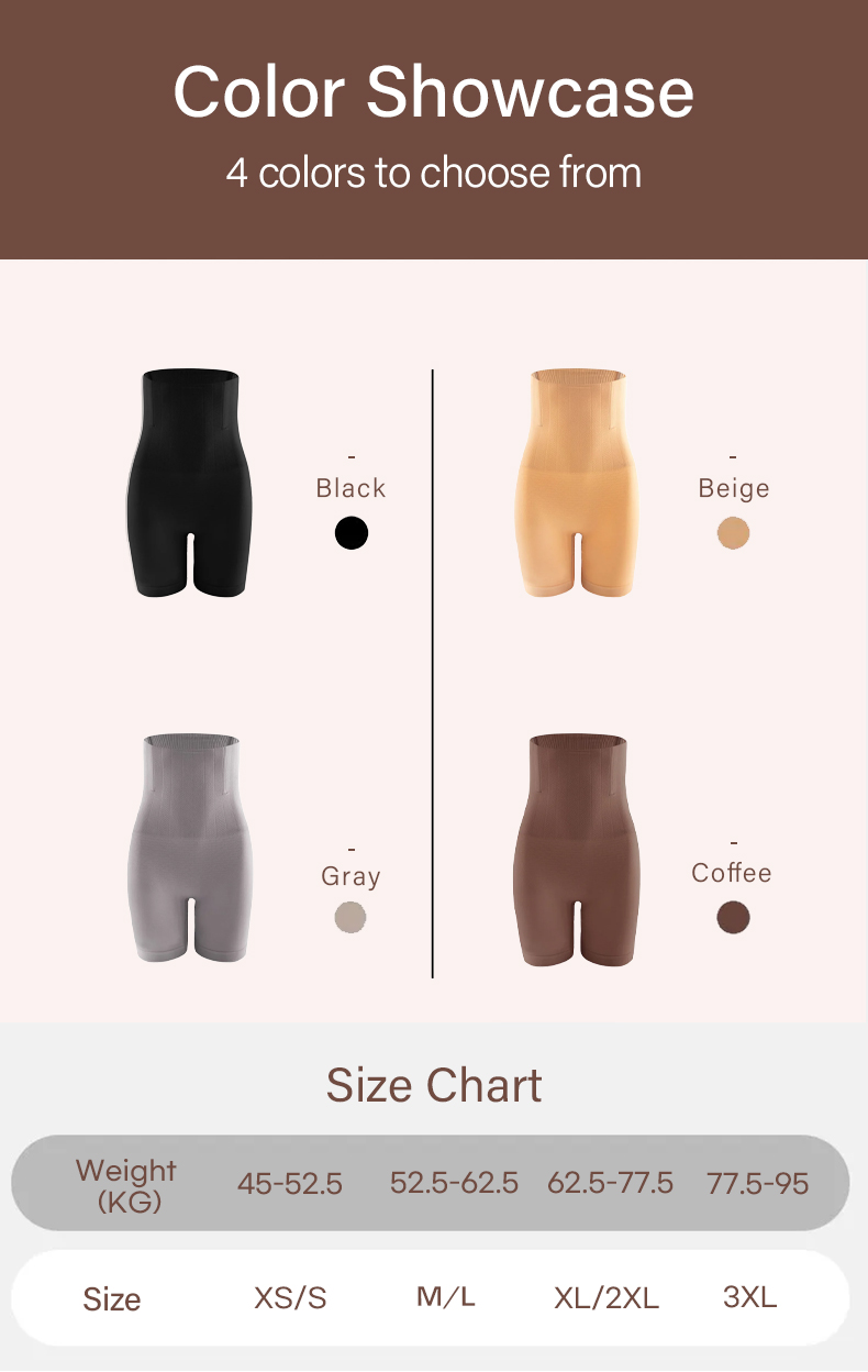 Super Comfortable No-Pressure Shapewear Shorts, High-Waist Tummy Control & Butt Lifting, Easy Take On & Off VEIMIA 