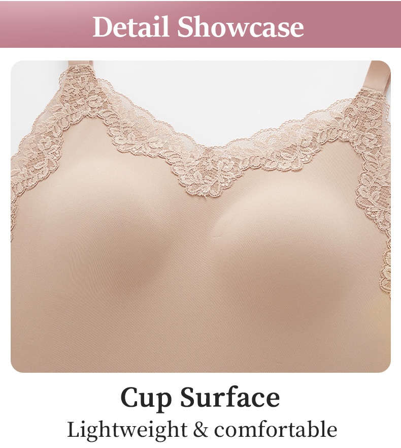 Bra-free Camisole With Elegant Lace Design, Seamless Support & Flattering Lift For Natural ​​Shapes​​ VEIMIA