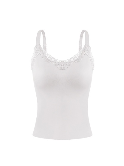 Braless Camisole With Elegant Lace ​​Designs​​, Seamless Support & Flattering Lift For Natural Shape VEIMIA