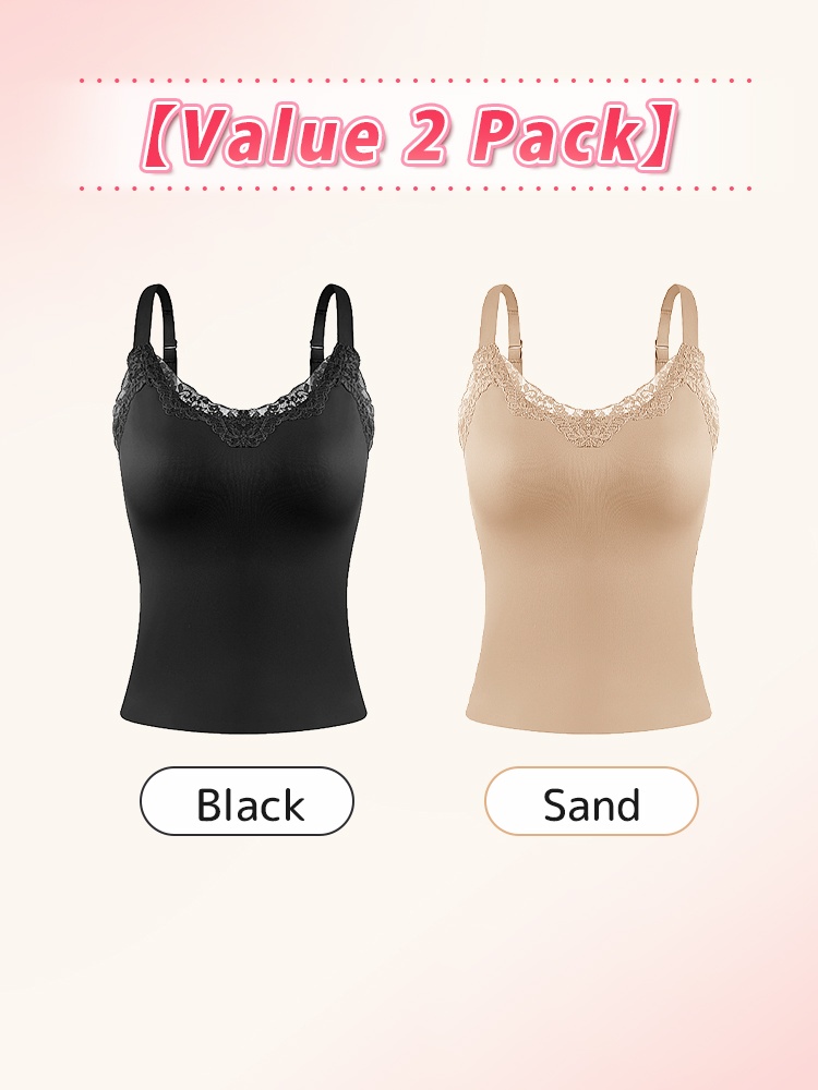 Braless Camisole With Elegant Lace Design, Seamless Support & Flattering ​​Lifts​​ For Natural Shape VEIMIA