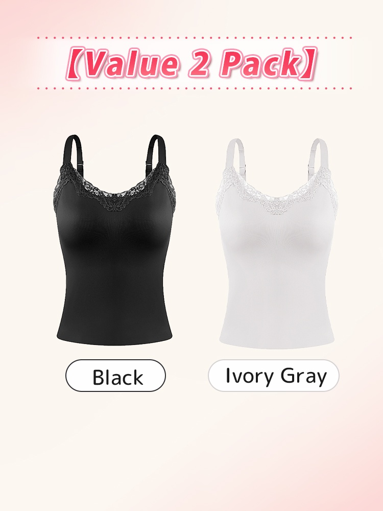 Braless ​​Camisoles​​ With Elegant Lace ​​Designs​​, Seamless ​​Supports​​ & Flattering Lift For Natural Shape VEIMIA