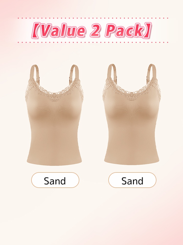 Braless Camisole With Elegant Lace Design, Seamless Support & Flattering Lift For Natural ​​Shapes​​ VEIMIA