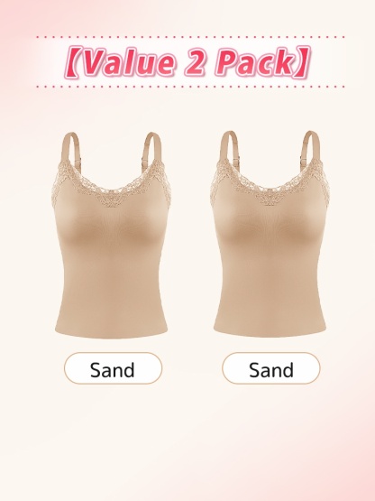 Braless Camisole With Elegant Lace Design, Seamless Support & Flattering Lift For Natural ​​Shapes​​ VEIMIA