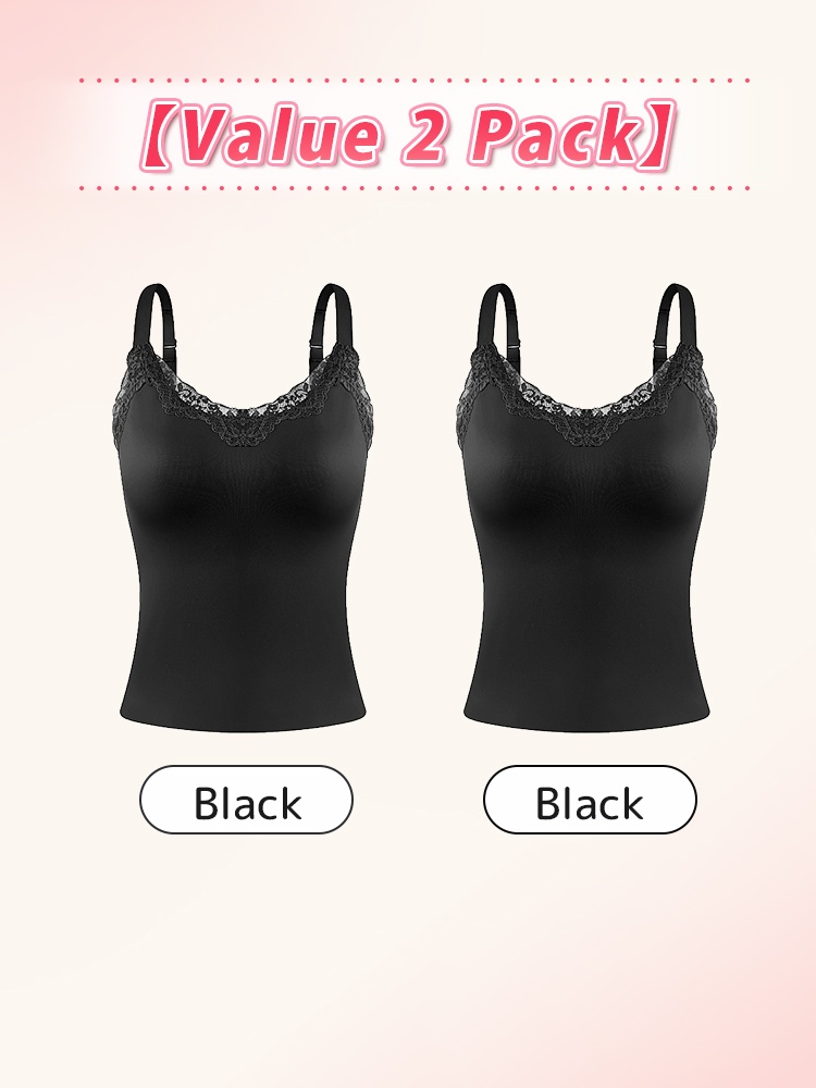 Braless ​​Camisoles​​ With Elegant Lace Design, Seamless Support & Flattering ​​Lifts​​ For Natural ​​Shapes​​ VEIMIA