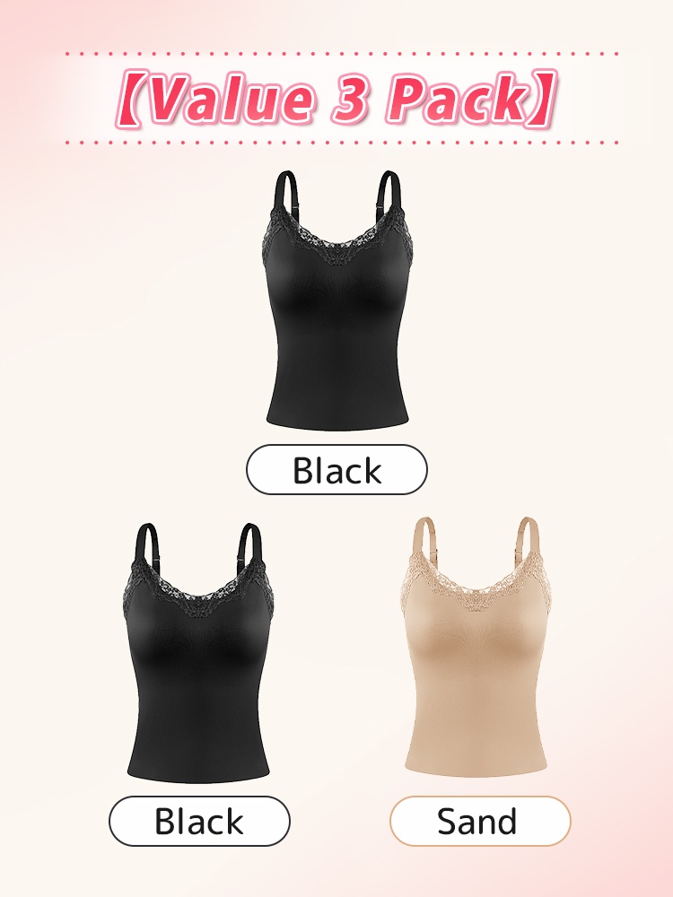 Braless ​​Camisoles​​ With Elegant Lace ​​Designs​​, Seamless ​​Supports​​ & Flattering ​​Lifts​​ For Natural ​​Shapes​​ VEIMIA