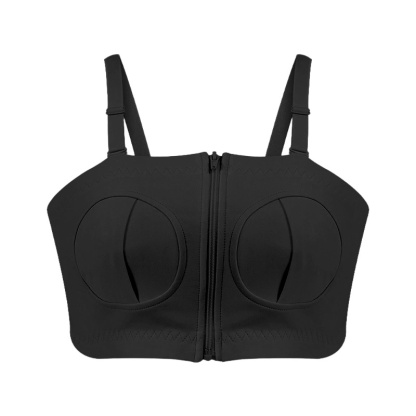 Black 80mm large opening Adjustable Hands Free Pumping Bra VEIMIA