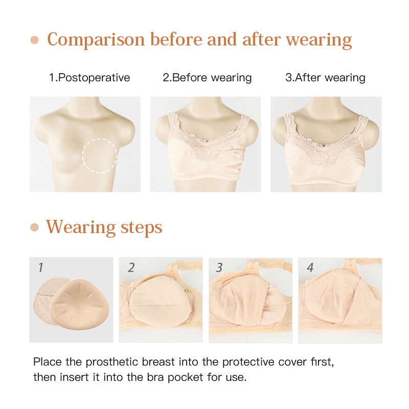 Safe Mastectomy Breast Prosthesis Universal Medical Silicone Breast Forms VEIMIA