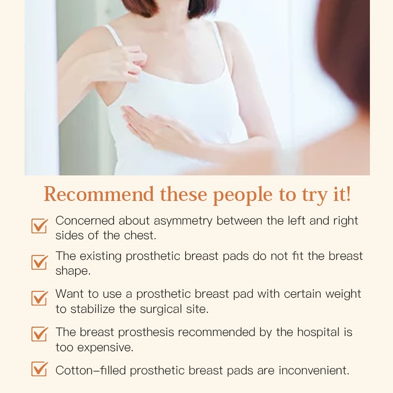 Safe Mastectomy Breast Prosthesis 1 Piece Left-right Universal Medical Silicone Breast Form VEIMIA