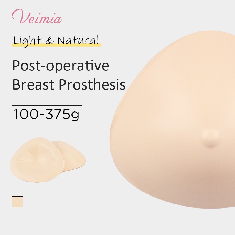 Mastectomy Breast Prosthesis 1 Piece Left-right Universal Medical Silicone Breast Forms VEIMIA