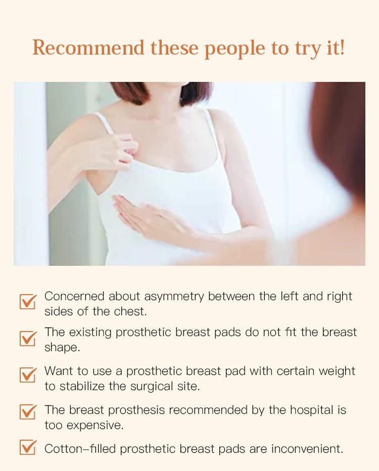 Mastectomy Breast Prosthesis 1 Piece Left Right Universal Medical Silicone Breast Form VEIMIA