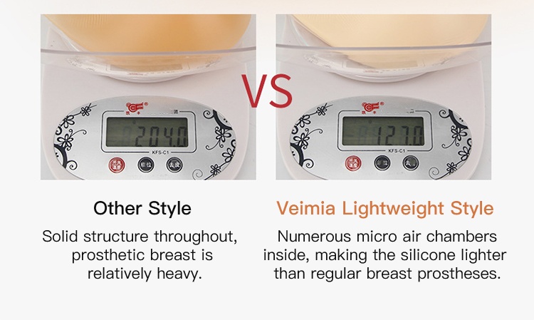 Breathable Safe Mastectomy Breast Prosthesis Left Right Universal Silicone Breast Forms VEIMIA