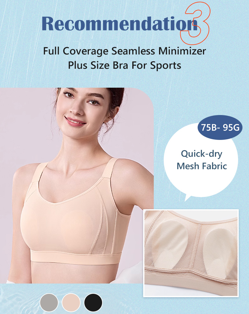 {"default":"Full coverage seamless minimizer plus size bras for sports Veimia"}
