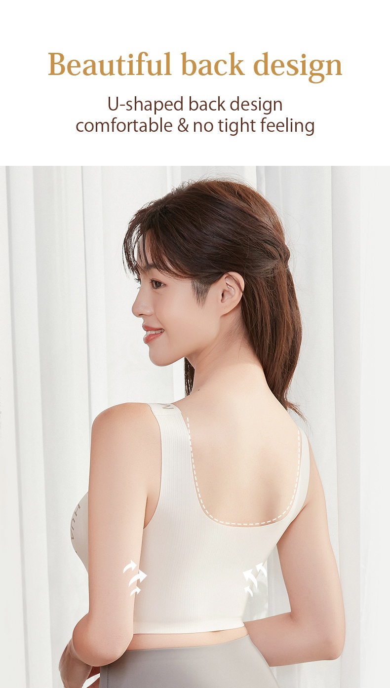 Breathable Seamless Bras - 24 Hour Wearable One-piece Tank Top Comfortable Bras With Soft Nude Feelings VEIMIA