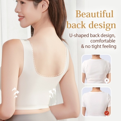 Breathable Seamless Bras - 24 Hours Wearable Anti-sagging One-piece Tank Top Comfortable Bra With Soft Nude Feeling VEIMIA