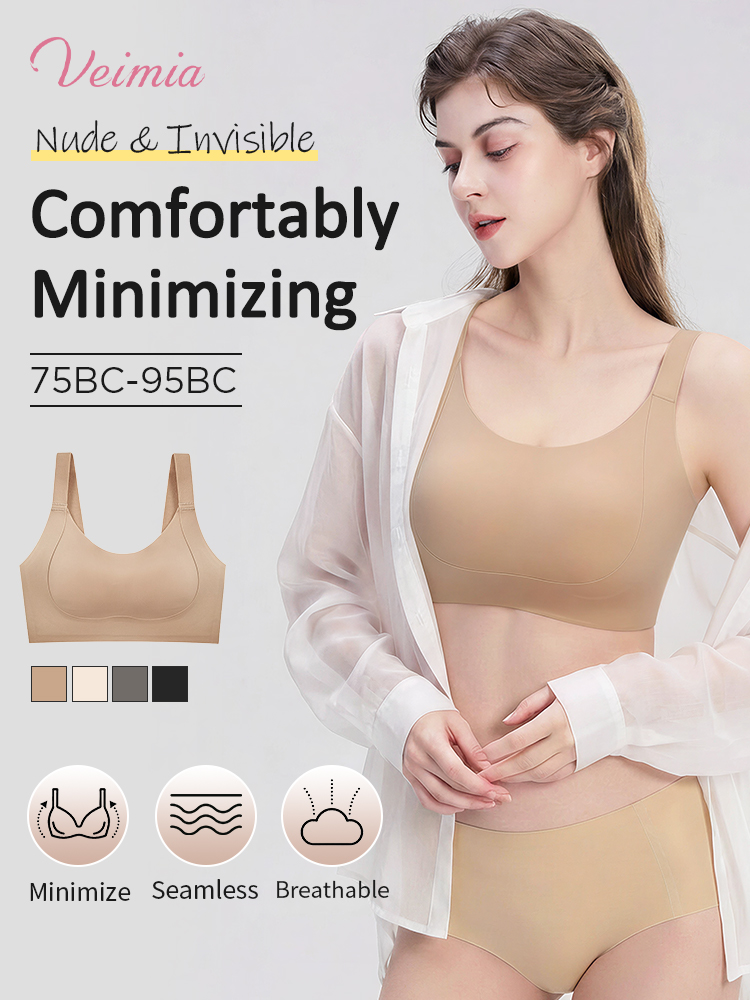 Bust-balancing Minimizer Bra Comfortable Smoothings, Nude & Invisible For Natural Lift VEIMIA