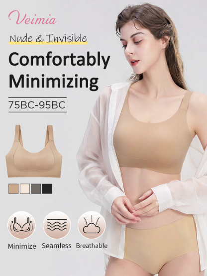 Bust-balancing Minimizer Bra Comfortable Smoothings, Nude & Invisible For Natural Lift VEIMIA