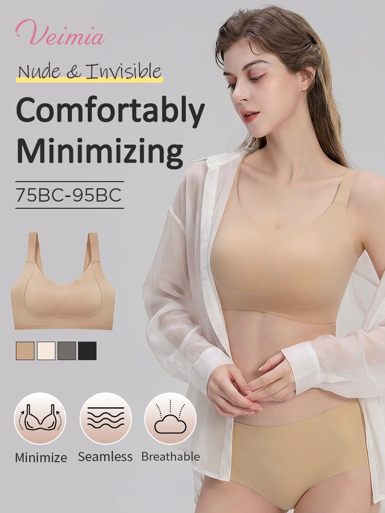 Bust-balancing Minimizer Bra Comfortable Smoothings, Nude & Invisible For Natural Lift VEIMIA
