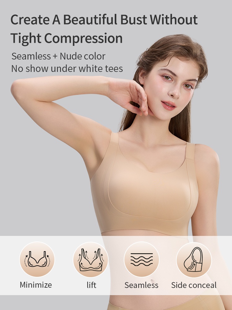 Bust-balancing Minimizer Bra Comfortable Shaping, Nude & Invisible For Natural Support VEIMIA