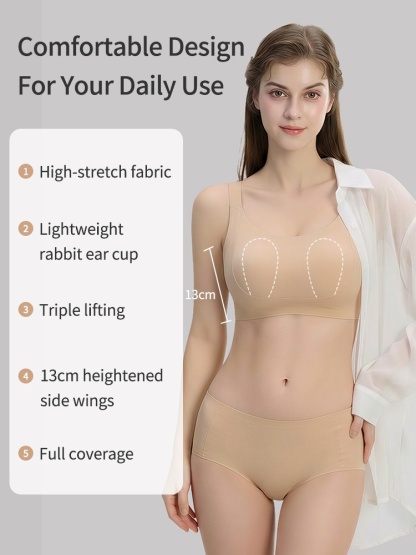 Bust-balancing Minimizer Bra Comfortable Shaping, Nude & Invisible For Natural Boosts VEIMIA