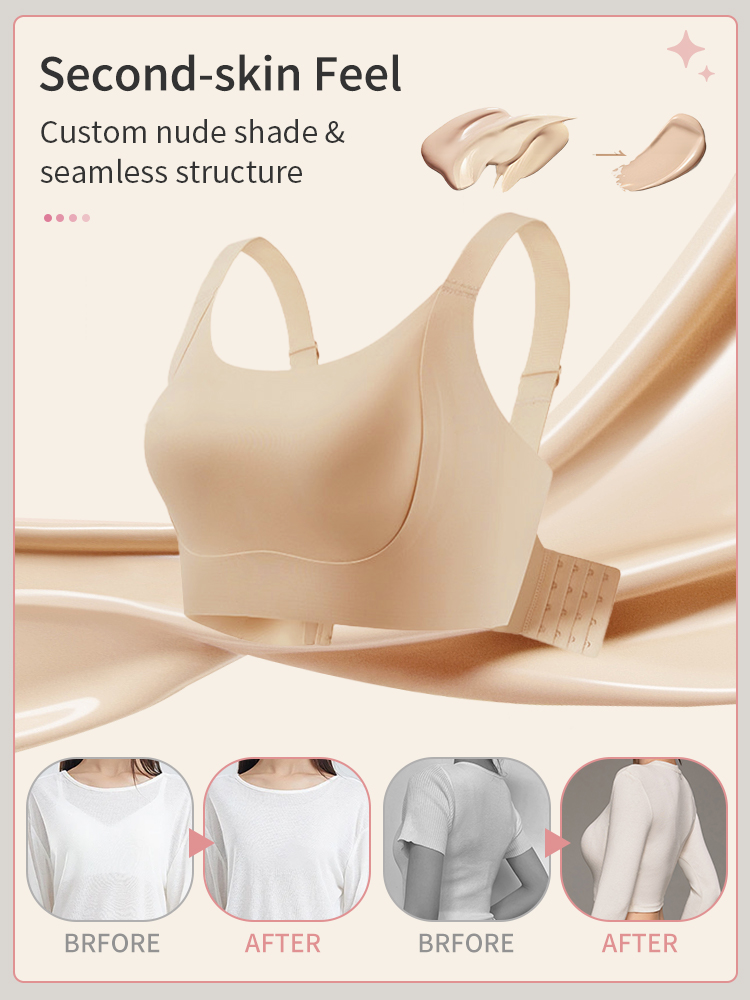 Bust-balancing Minimizer Bra Comfortable Smoothing, Nude & Invisible For Natural Boost VEIMIA