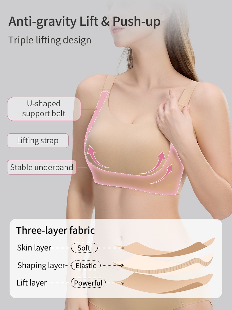 Bust-balancing Minimizer Bras Comfortable Contouring, Nude & Invisible For Natural Support VEIMIA