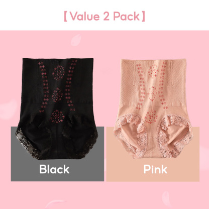 2 Pieces Set High Waist Tummy Control Butt Lift Body Shaper Panties VEIMIA