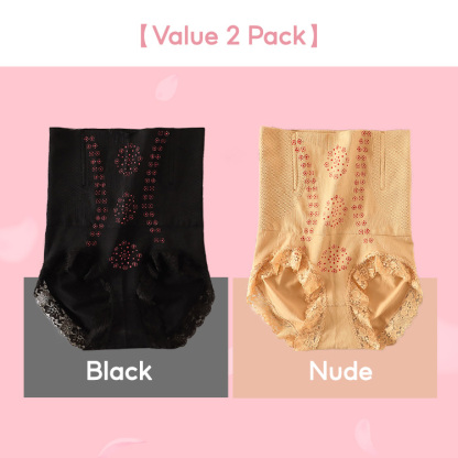 2 Pieces Set High Waist Tummy Control Butt Lift Body Shapers Panties VEIMIA