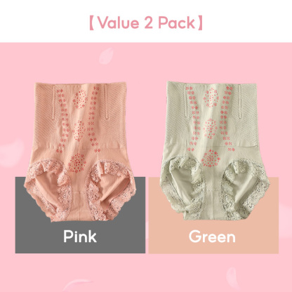 2 Pieces High Waist Tummy Control Butt Lift Body Shaper Panties VEIMIA