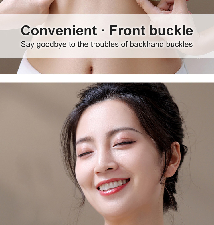 Front Closure Soft Anti-sagging Bra For Women VEIMIA
