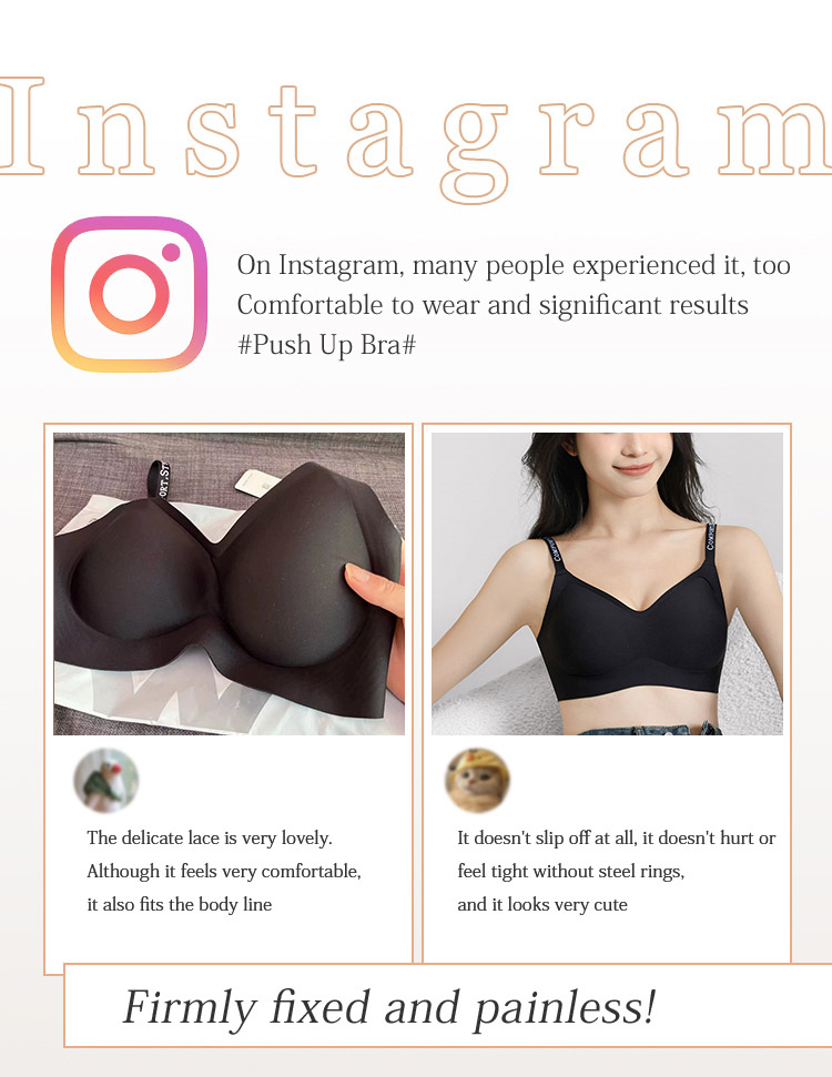 Best Seamless Fashionable Wireless Push Up Bras Support For Anti-sagging And Gathering Breast VEIMIA