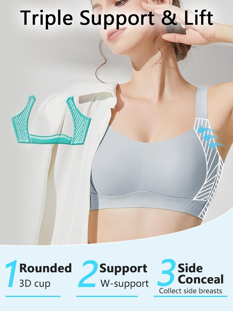 Classic Minimizer Bra Jelly ​​Strip​​ Lift Up & Ultra-thin ​​Fabrics​​ For Seamless Wear VEIMIA